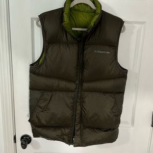 Columbia, interchangable, titanium, down, puffy vest